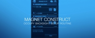 Use the Occupy Backsight setup routine with MAGNET Construct