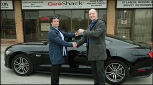 Topcon announces Mustang prize delivered to Elite Survey Suite contest winner